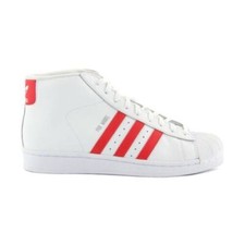 Adidas S75928 .ftwwht / Red / Ftww Baskets adidas Pro Model Blanc/Rouge