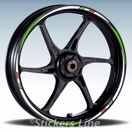 Autocollants roues moto bandes - autocollants,