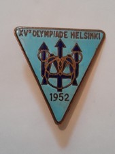 Insigne Jeux Olympiques Helsinki 1952 Fabrication Française 