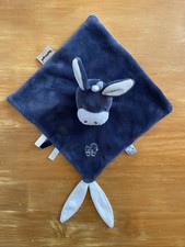 Doudou Plat Âne Bleu Alex