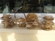 Service à thé JAPONAIS Complet 6 Pers.GEISCHA VERTE