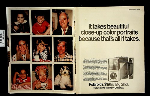 1971 polaroid big shot - polaroid, color