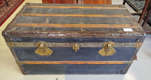 Malle ancienne grand coffre - malle,