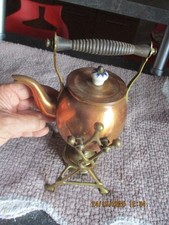 Ancien Samovar Verseur Théière Cuivre Pieds Laiton Caducée Médecine de  Marine