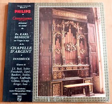 Vinyl LP Baroque Pr. Karl BENESCH - Orgue en bois Chapelle d'argent (PHILIPS)
