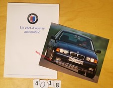 BMW ALPINA B3 B8 B10 B12 Série 3 E30 5 E34 8 E31 7 E32 Prospectus+ 1 Photo Fr 95