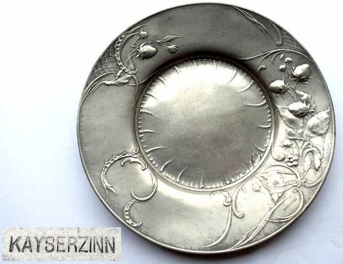 Assiette jugendstil kayserzinn - assiette,