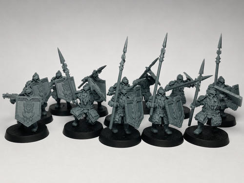 12x guerrier nain - nain, lancier