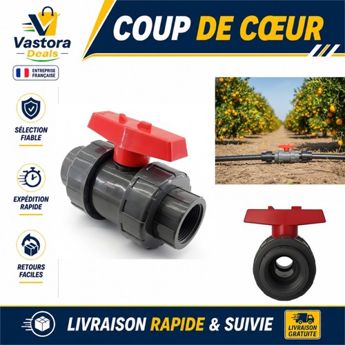 Robinet arrêt pvc - pvc, mm