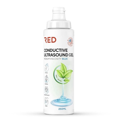 Red conductive ultrasonic gel - red,
