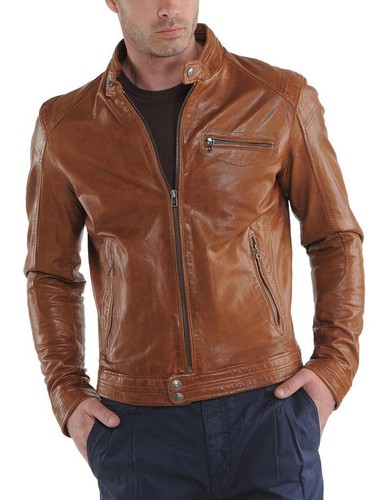 Blouson cuir agneau - blouson,