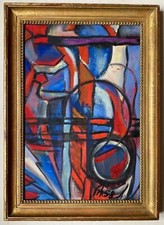 Walter SCHLUMPF (1900-1992) peintre Suisse Abstraction Moderniste
