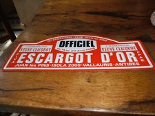 PLAQUE TOLE EMBOUTIE RALLYE