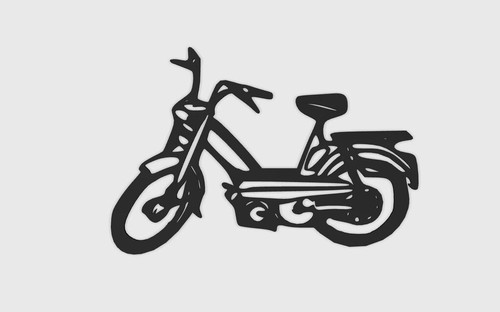 Mobylette peugeot 103 wall - mobylette,