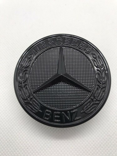 Logo capot mercedes benz - mercedes, noir