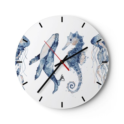 Horloge murale verre - en,