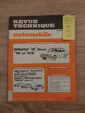 REVUE TECHNIQUE RENAULT 18 DIESEL TD GTD 2068 Cm3 2.1 R 18 Td Gtd 
