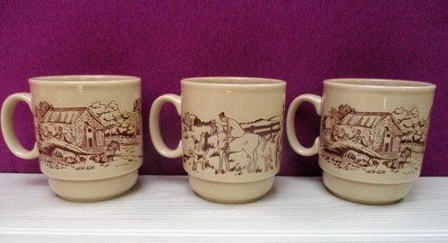 Mugs vintage faience - vintage,