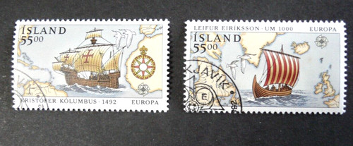 Timbres islande 1992 - d'islande, :