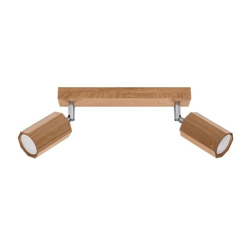 Plafonnier bois chêne gu10 - chêne,