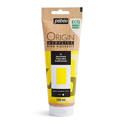 Peinture acrylique jaune - -,