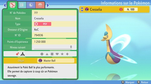 Pokemon cresselia shiny 6iv - shiny,