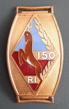 150° RI WW2 Guerre 1939 Maginot Forteresse Gourmette plaque Infanterie ORIGINAL