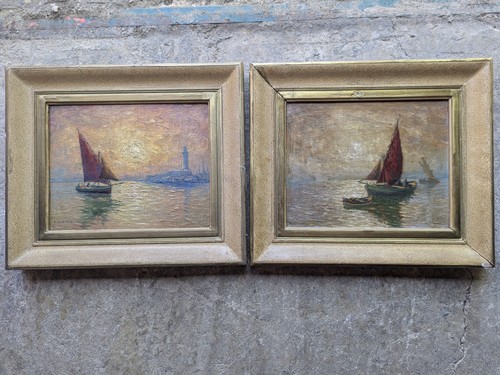 Paire tableaux peinture - paire,