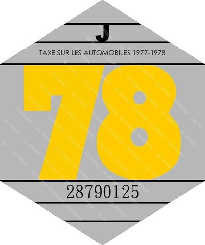 Vignette 1978 voiture ancienne - vignette,