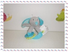 $ - Doudou Hochet Chien Gris