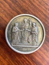 Médaille De Mariage En Argent