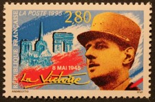 Timbre - FRANCE - Général DE GAULLE - La Victoire - Neuf** - YT2944 - 1995