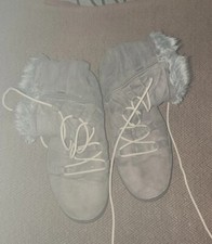 bottine fourrée crème