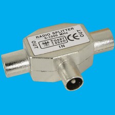 2 Voie Radio TV RF Câble T