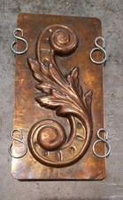 Ancien Moule En Cuivre à Chocolat / Nougatine / Forme Acanthe 