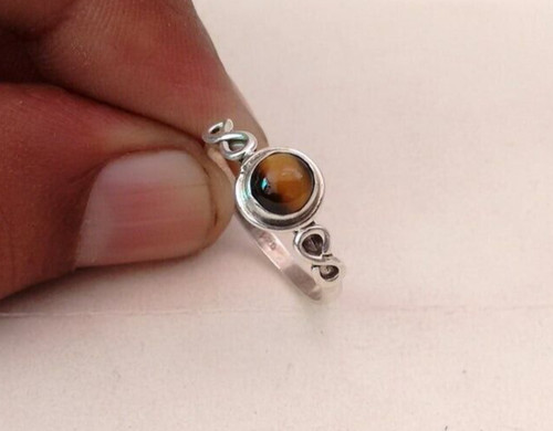 Tigre eye bague 925 - de,