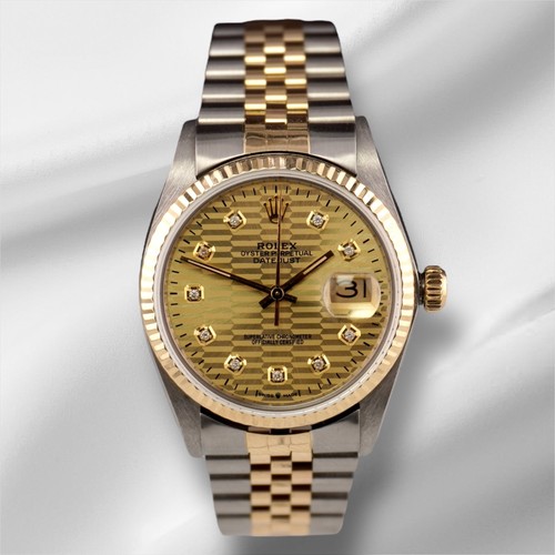 Rolex datejust 36mm - rolex, jaune