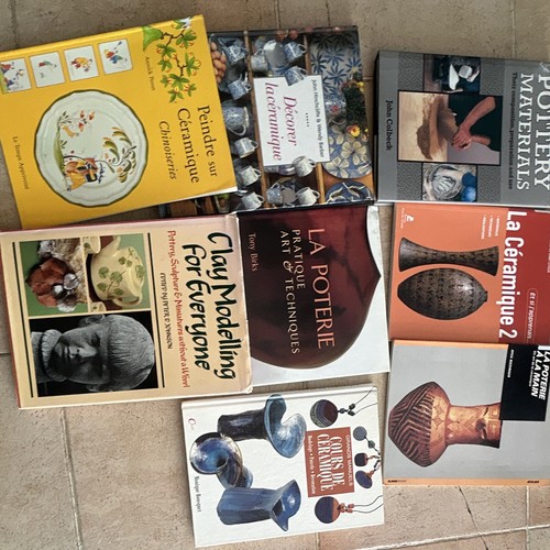 Lot livres céramique poterie