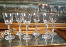 6 verres anciens cristal non
