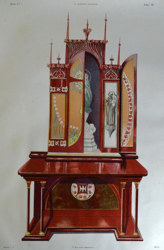 Estampe originale autel la - autel,
