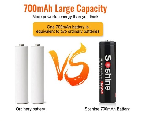 Une batterie rechargeable - une,