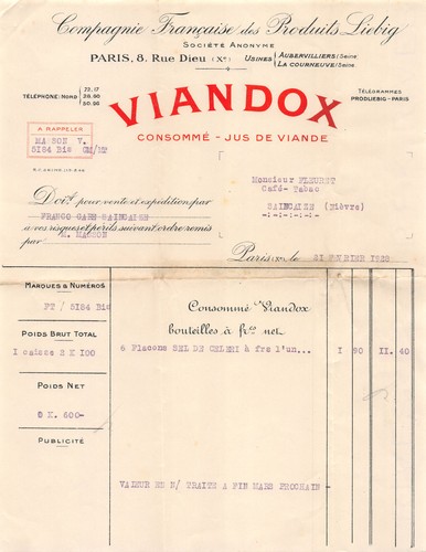 1928 viandox paris m - ,