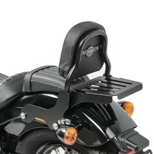 Sissy Bar avec porte bagages pour Harley Softail Street Bob 18-23 noir CSS