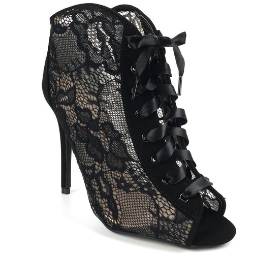 Freya lace open toe booties - freya,