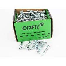 Boîte de 200 chevilles métalliques Placo à expansion avec vis de 4x38 mm