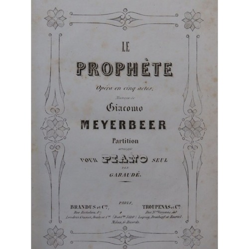 Meyerbeer le prophète - meyerbeer,