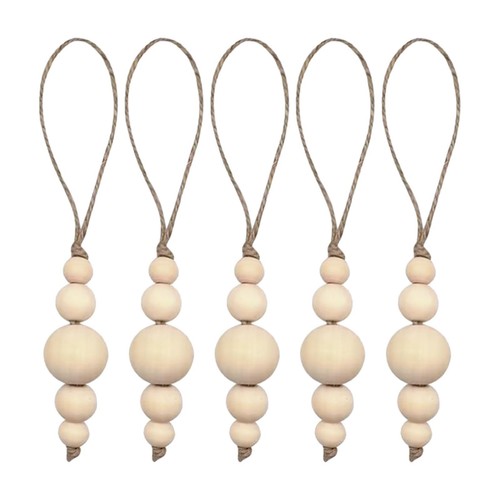 Corde jute avec perles - 5x, de