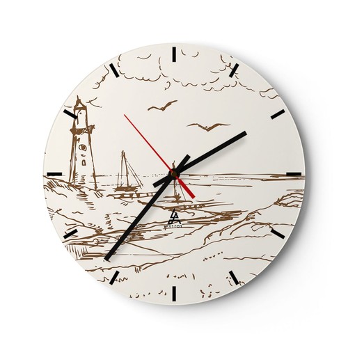 Horloge murale verre - murale, en