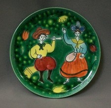 TRES JOLIE ASSIETTE VINTAGE SEVENTIES CERAMIQUE CERENNE A VALLAURIS Y MORIAZ