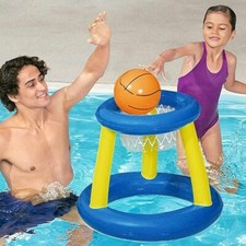 Bestway Panier Gonflable Flottant pour Basket-Ball Jeu En Piscine Avec Balle